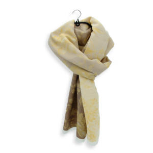 Baumwollschal Damen. "Versailles Gelb", 160 x 55 cm. LA FABRIQUE d'écharpe. Baumwolle, Modal, Leinen