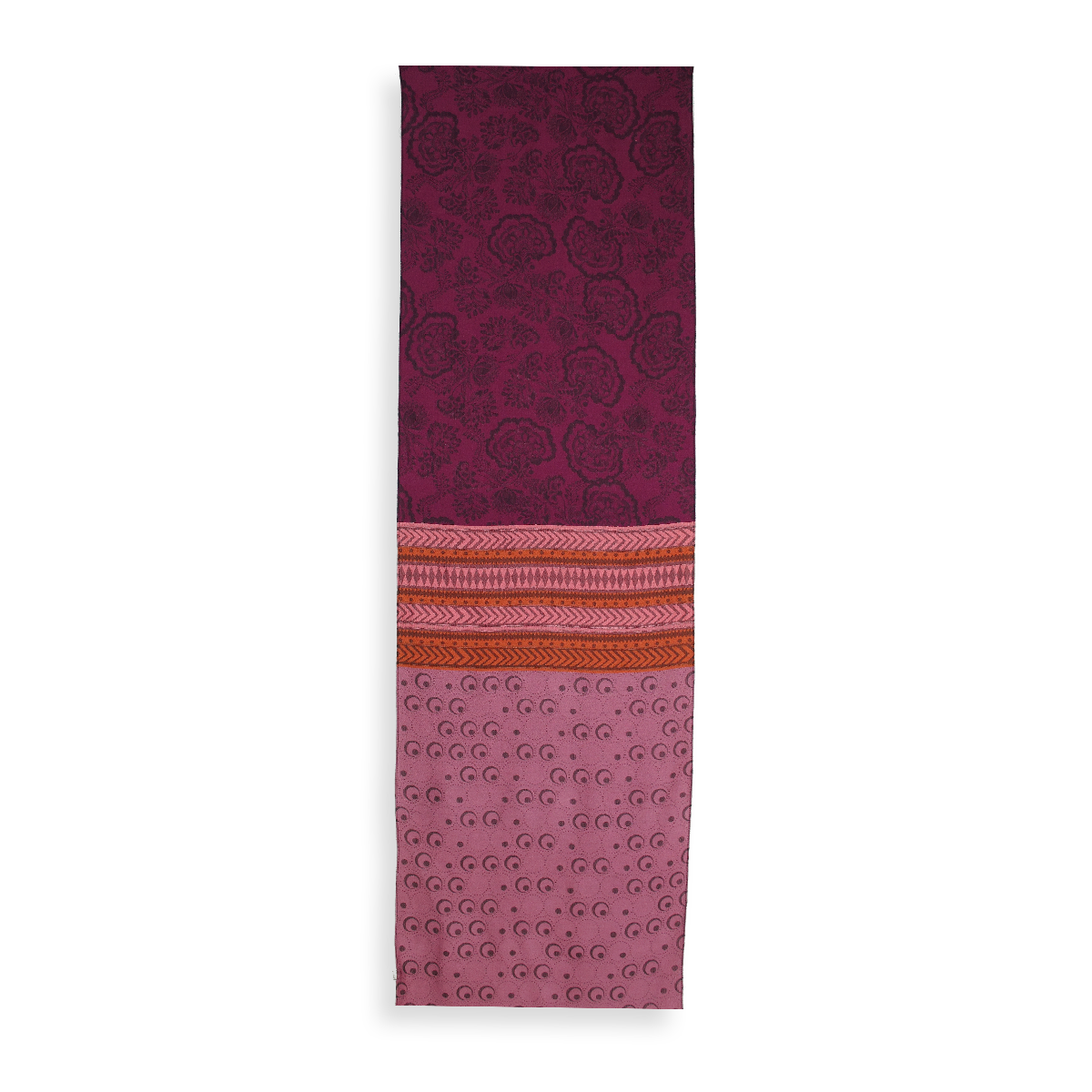 Merinoschal Damen. "Imaginaire Magenta/Rosa", 190 x 55 cm. LA FABRIQUE d'écharpe, 75% Merino, 25% Modal – Bild 4